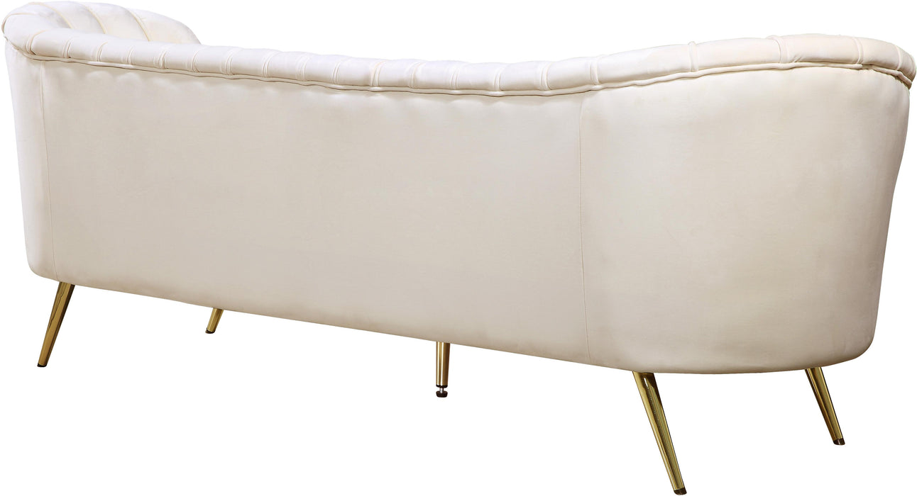 Margo Cream Velvet Sofa