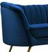 Margo Navy Velvet Loveseat - Bargain Furniture (Detroit, MI)