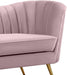 Margo Pink Velvet Sofa - Bargain Furniture (Detroit, MI)