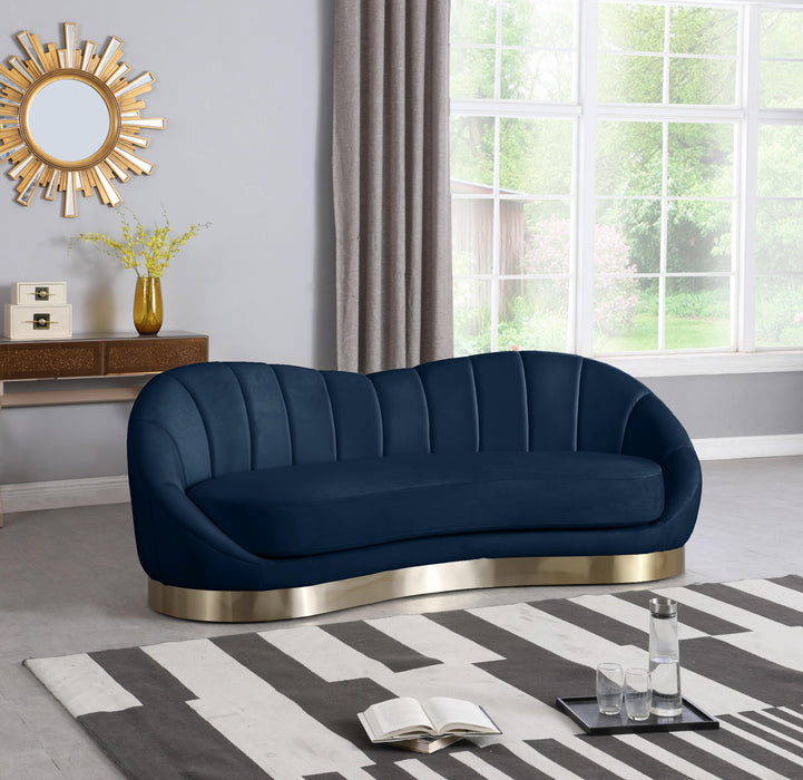 Shelly Navy Velvet Sofa