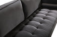 Emily Grey Velvet Sofa - Bargain Furniture (Detroit, MI)