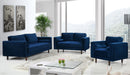 Emily Navy Velvet Sofa - Bargain Furniture (Detroit, MI)