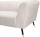 Beaumont Cream Velvet Sofa - Bargain Furniture (Detroit, MI)