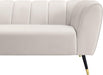 Beaumont Cream Velvet Sofa - Bargain Furniture (Detroit, MI)