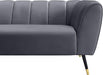 Beaumont Grey Velvet Sofa - Bargain Furniture (Detroit, MI)