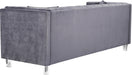 Mariel Grey Velvet Sofa - Bargain Furniture (Detroit, MI)