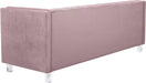 Mariel Pink Velvet Sofa - Bargain Furniture (Detroit, MI)