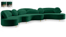 Vivacious Green Velvet 3pc. Sectional (3 Boxes) image