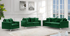 Naomi Green Velvet Sofa - Bargain Furniture (Detroit, MI)