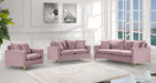 Naomi Pink Velvet Sofa - Bargain Furniture (Detroit, MI)