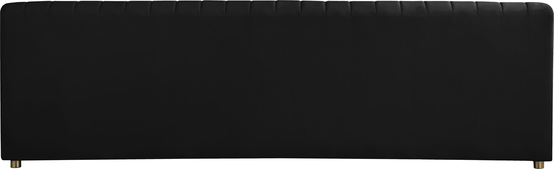 Naya Black Velvet Sofa