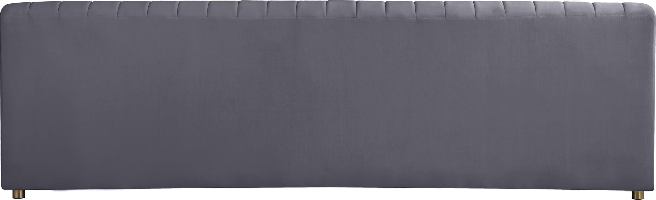 Naya Grey Velvet Sofa