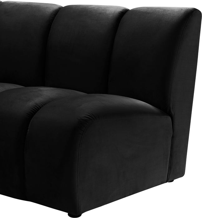 Infinity Black Velvet 8pc. Modular Sectional - Bargain Furniture (Detroit, MI)
