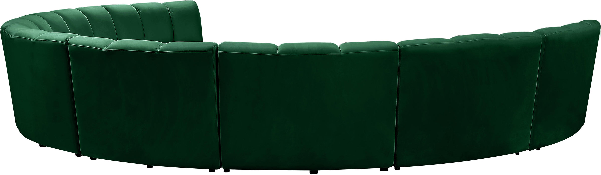 Infinity Green Velvet 8pc. Modular Sectional