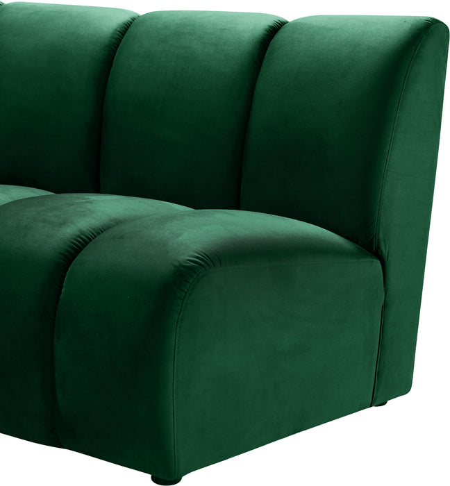 Infinity Green Velvet 4pc. Modular Sectional - Bargain Furniture (Detroit, MI)