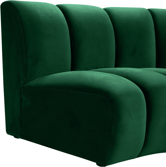 Infinity Green Velvet 11pc. Modular Sectional - Bargain Furniture (Detroit, MI)