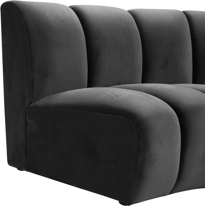 Infinity Grey Velvet 12pc. Modular Sectional - Bargain Furniture (Detroit, MI)