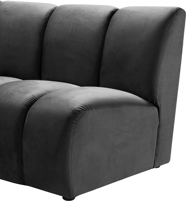 Infinity Grey Velvet 12pc. Modular Sectional - Bargain Furniture (Detroit, MI)