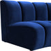 Infinity Navy Velvet Modular Chair - Bargain Furniture (Detroit, MI)
