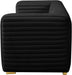 Ravish Black Velvet Loveseat - Bargain Furniture (Detroit, MI)