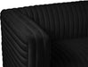 Ravish Black Velvet Loveseat - Bargain Furniture (Detroit, MI)