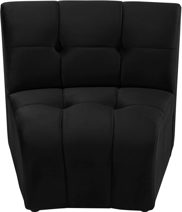 Limitless Black Velvet Modular Chair