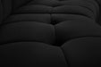 Limitless Black Velvet 15pc. Modular Sectional - Bargain Furniture (Detroit, MI)