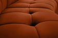 Limitless Cognac Velvet 5pc. Modular Sectional - Bargain Furniture (Detroit, MI)