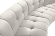 Limitless Cream Velvet 4pc. Modular Sectional - Bargain Furniture (Detroit, MI)