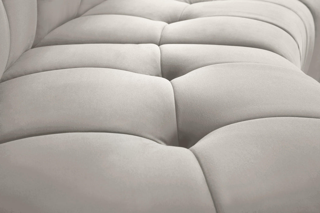 Limitless Cream Velvet 12pc. Modular Sectional - Bargain Furniture (Detroit, MI)