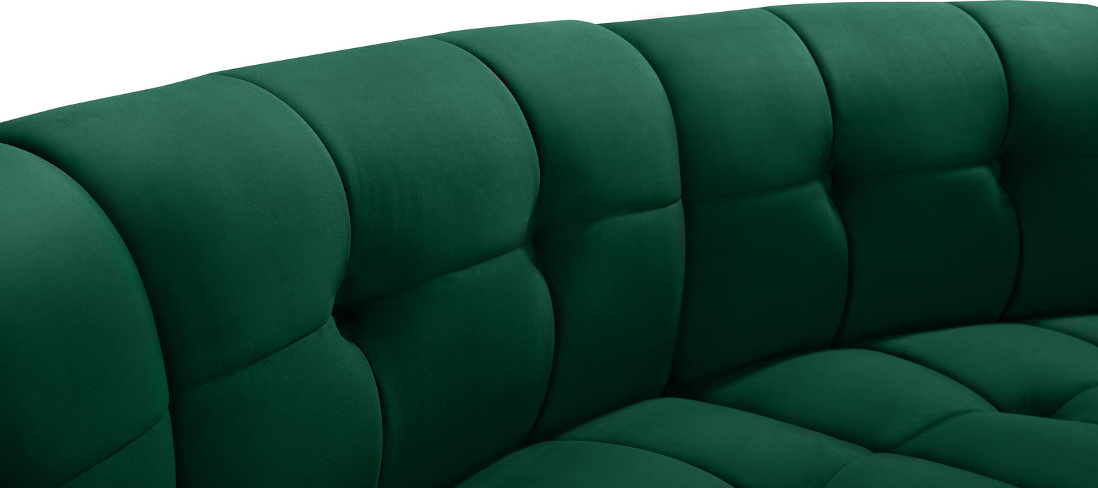 Limitless Green Velvet 6pc. Modular Sectional - Bargain Furniture (Detroit, MI)