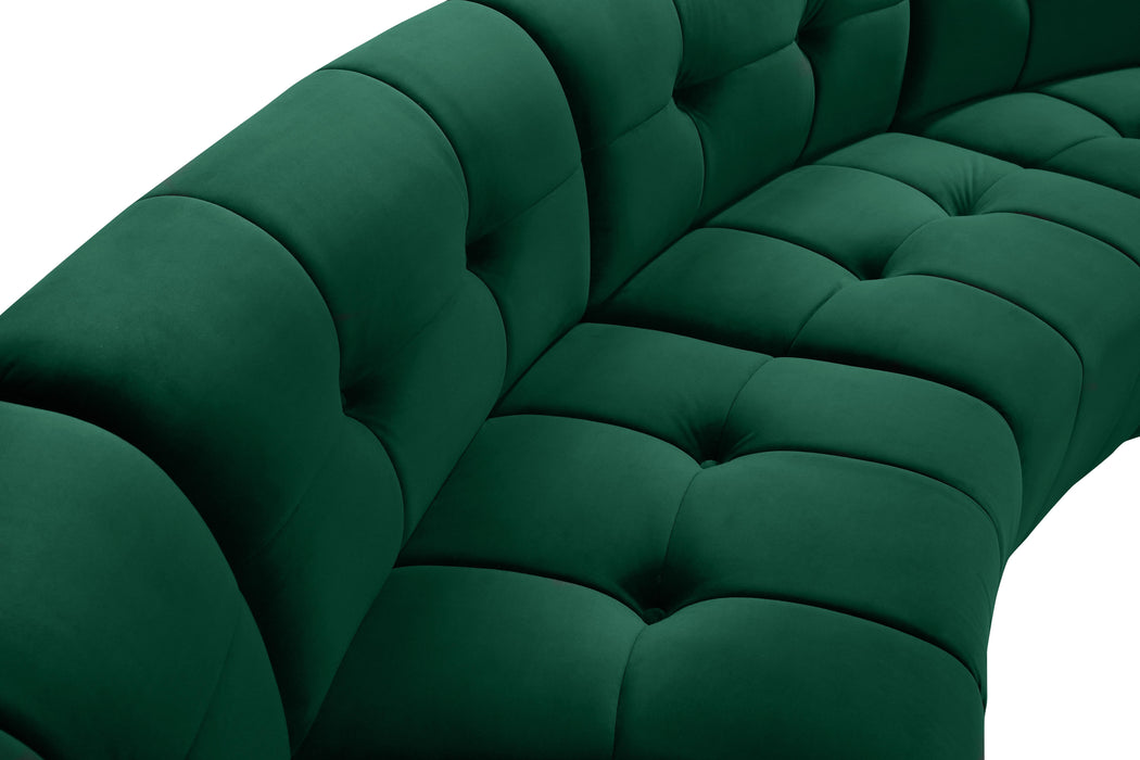 Limitless Green Velvet 6pc. Modular Sectional - Bargain Furniture (Detroit, MI)