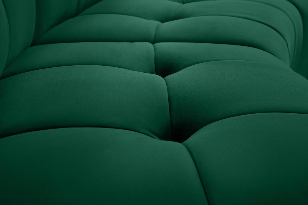 Limitless Green Velvet 6pc. Modular Sectional - Bargain Furniture (Detroit, MI)