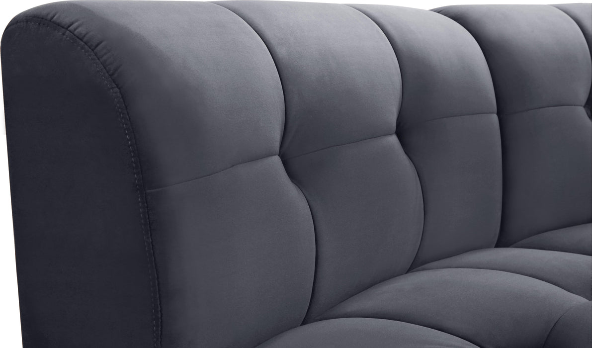 Limitless Grey Velvet 15pc. Modular Sectional - Bargain Furniture (Detroit, MI)