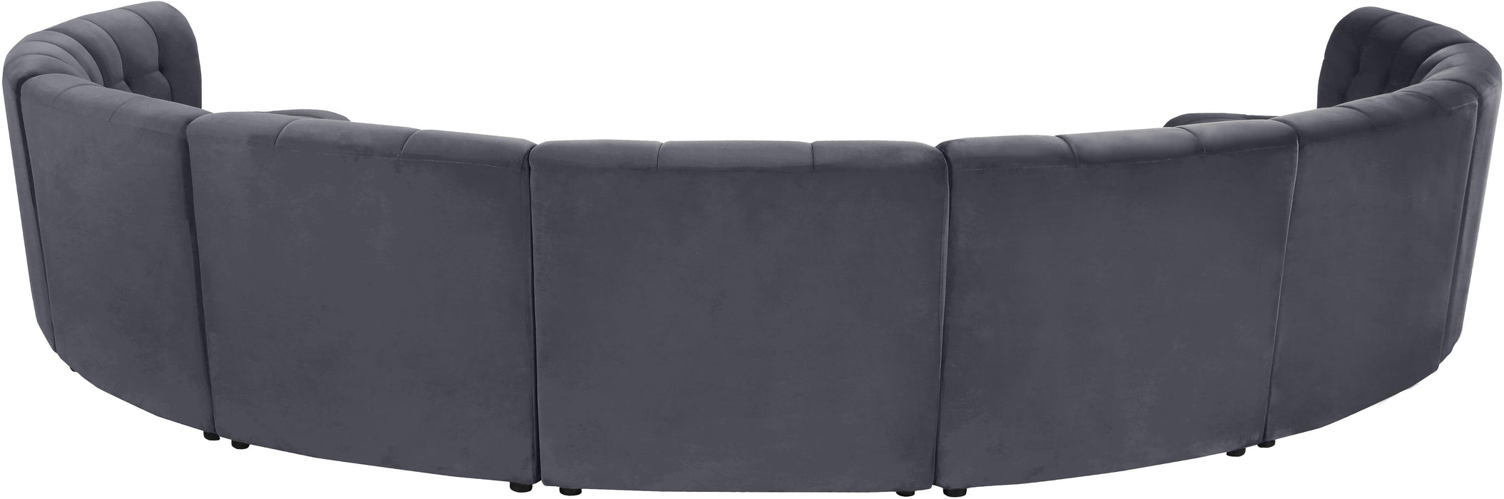 Limitless Grey Velvet 9pc. Modular Sectional