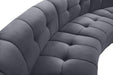 Limitless Grey Velvet 9pc. Modular Sectional - Bargain Furniture (Detroit, MI)