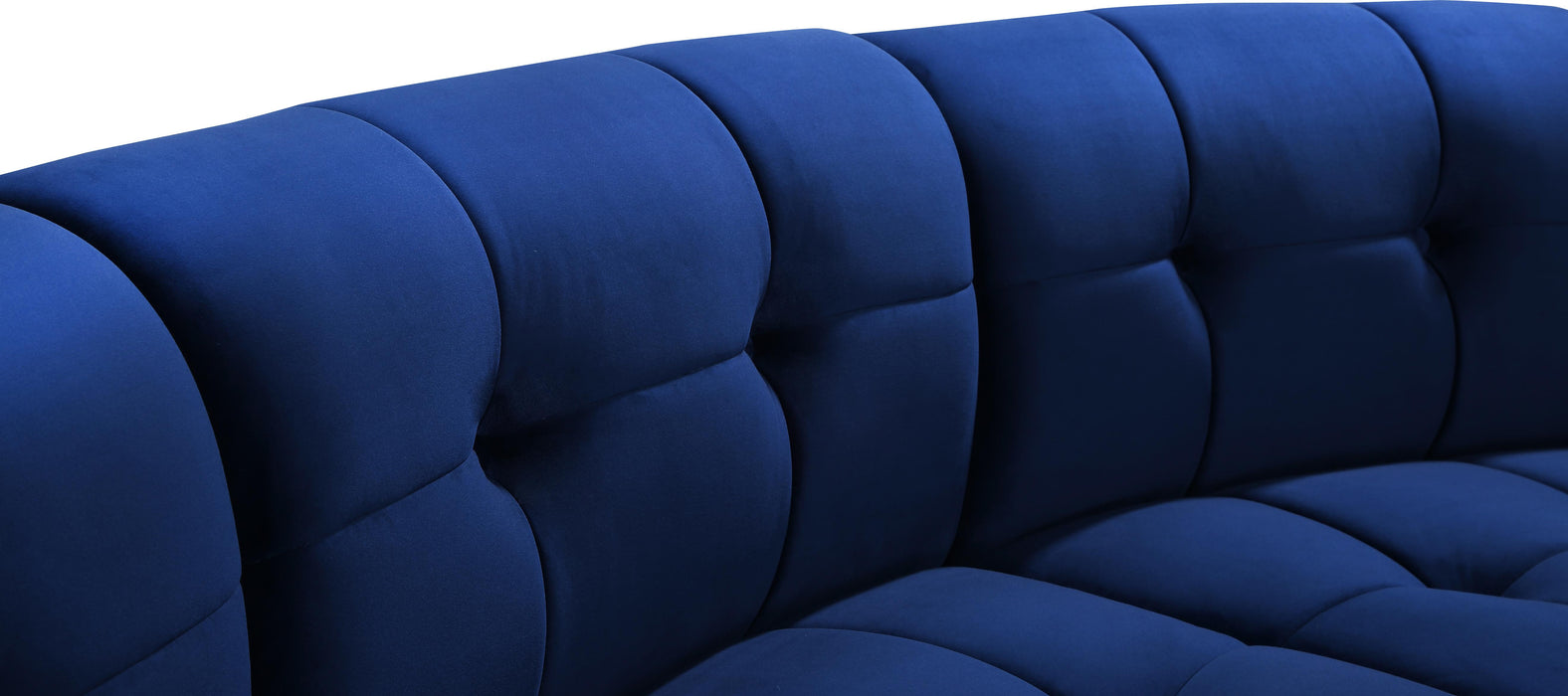 Limitless Navy Velvet 8pc. Modular Sectional - Bargain Furniture (Detroit, MI)