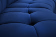 Limitless Navy Velvet 8pc. Modular Sectional - Bargain Furniture (Detroit, MI)