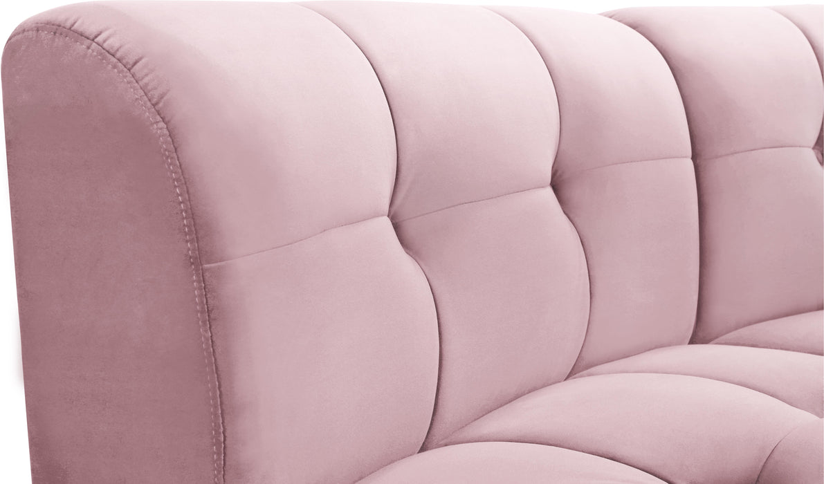 Limitless Pink Velvet 14pc. Modular Sectional