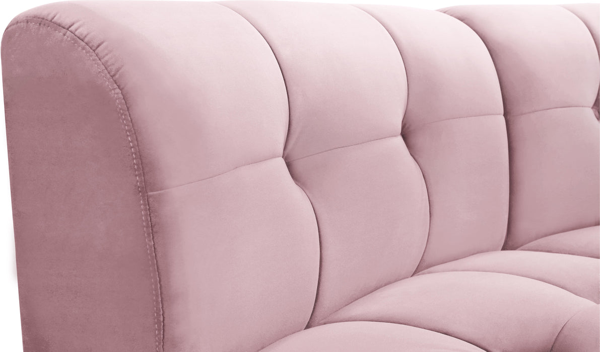 Limitless Pink Velvet 15pc. Modular Sectional - Bargain Furniture (Detroit, MI)