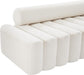 Melody Cream Velvet Loveseat - Bargain Furniture (Detroit, MI)