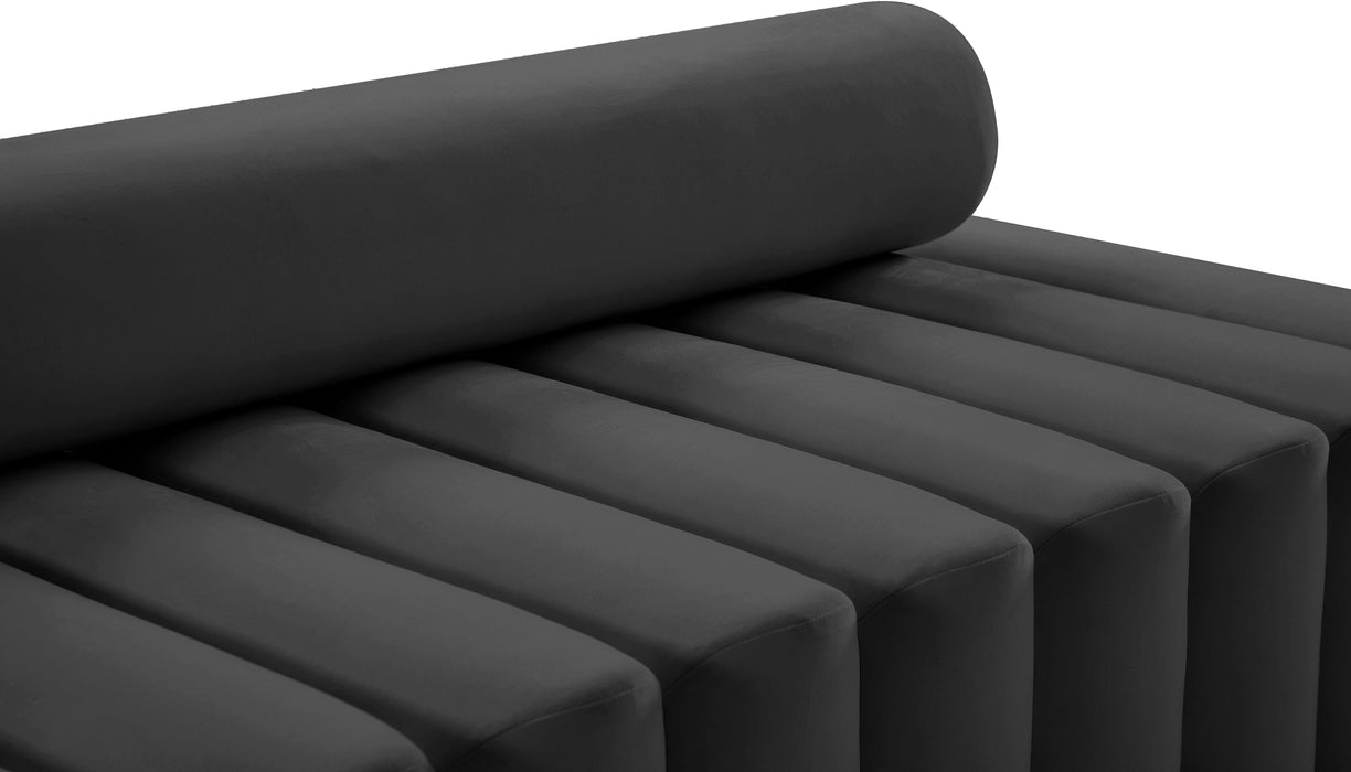 Melody Grey Velvet Sofa - Bargain Furniture (Detroit, MI)