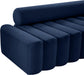 Melody Navy Velvet Sofa - Bargain Furniture (Detroit, MI)