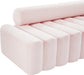 Melody Pink Velvet Loveseat - Bargain Furniture (Detroit, MI)