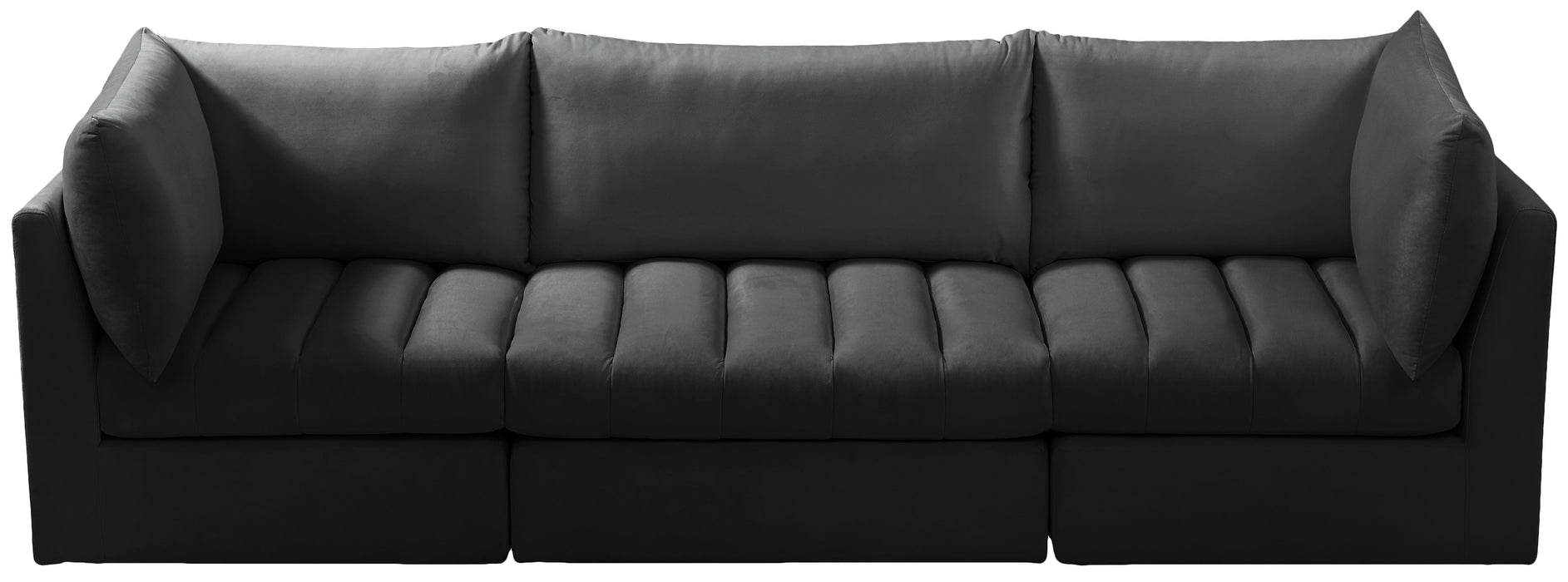 Jacob Black Velvet Modular Sofa