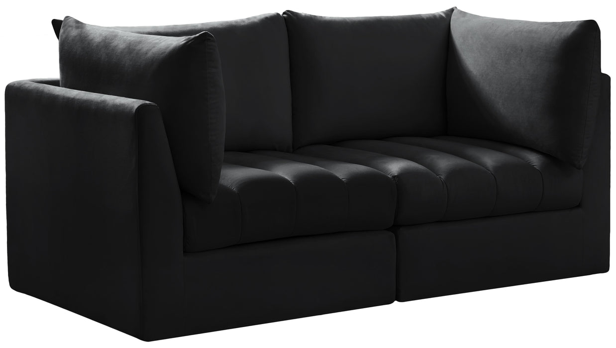 Jacob Black Velvet Modular Sofa