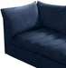 Jacob Navy Velvet Modular Sectional - Bargain Furniture (Detroit, MI)