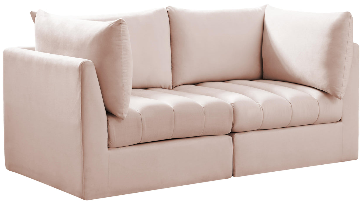 Jacob Pink Velvet Modular Sofa