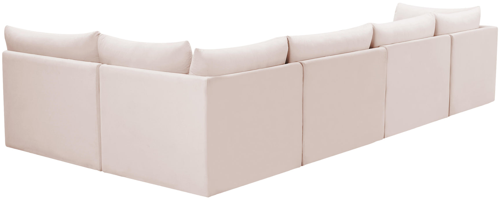 Jacob Pink Velvet Modular Sectional