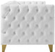 Michelle White Faux Leather Sofa - Bargain Furniture (Detroit, MI)